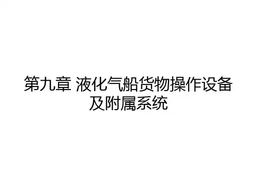 液化气船货物操作设备及附属系统