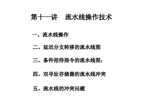 流水线操作技术