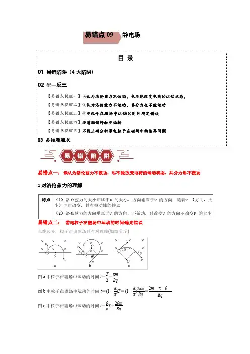 易错点11   磁场-(4大陷阱)-备战2024年高考物理考试易错题(原卷版)