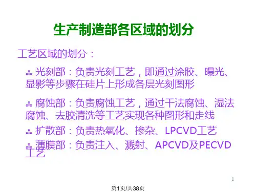 CMOS工艺要点