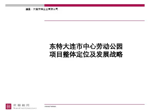 某中心公园项目整体定位及发展战略(ppt 65页)