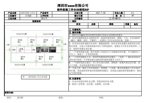 部件组装工作台5S规范sop