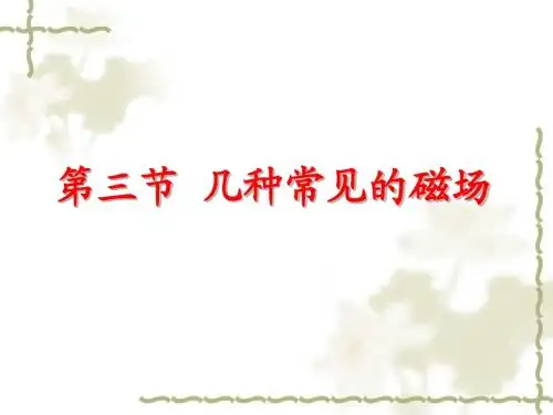 3-3几种常见磁场