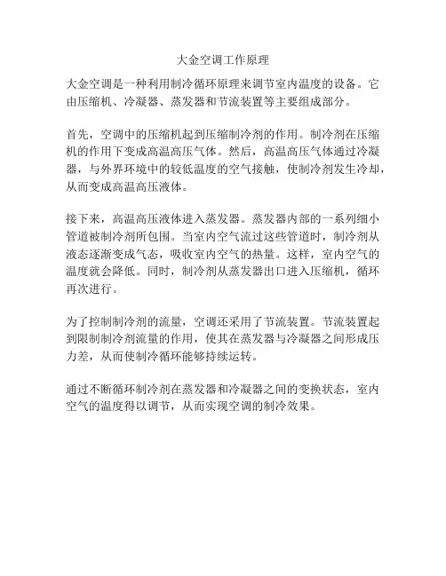 大金空调工作原理