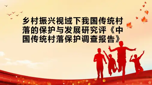 乡村振兴视域下我国传统村落的保护与发展研究评《中国传统村落保护调查报告》