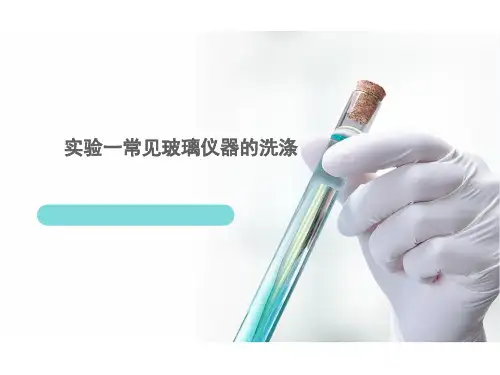 实验一仪器的洗涤全解