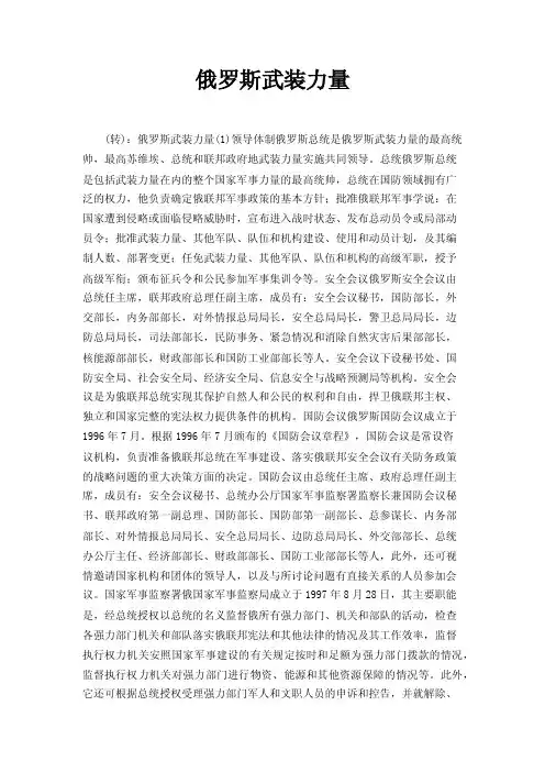 俄罗斯武装力量