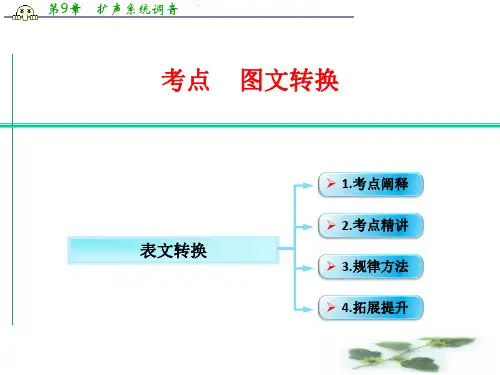 江西省横峰中学高考语文第一轮复习语言文字运用：表文转换 课件(共9张PPT)