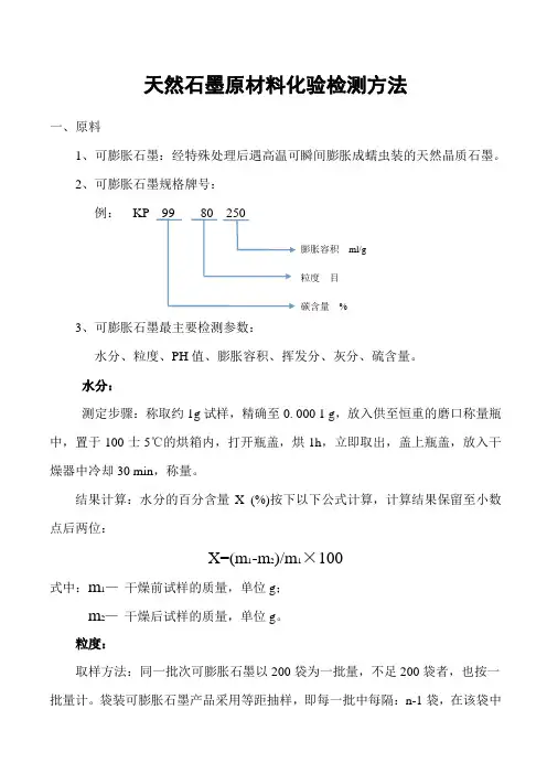 化验检测方法