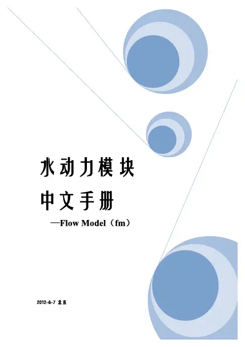 mike2-水动力模块中文教程