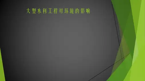 大型水利工程对环境的影响 1