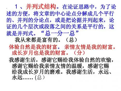 议论文结构