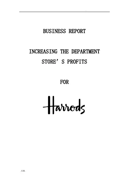 BUSINESSREPORT商务英语写作