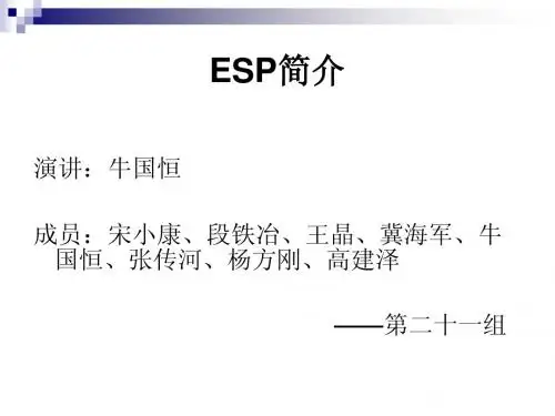 ESP简介