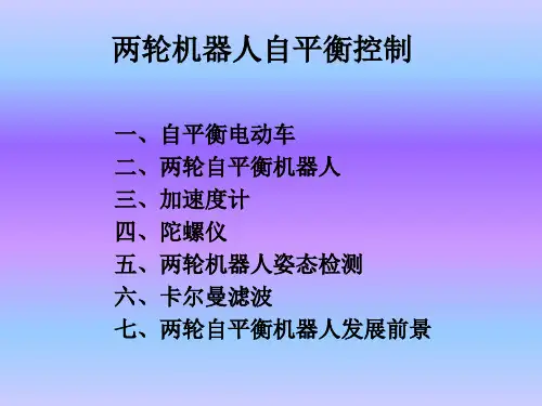 两轮机器人自平衡研究