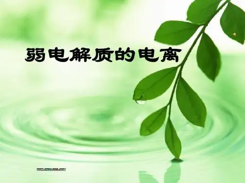 第二节 弱电解质电离课件_公开课