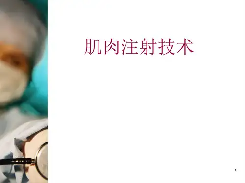 肌肉注射 步骤PPT培训课件