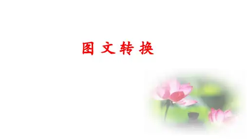 2024届高三语文第一轮复习：图文转换之结构把握类转换(49张PPT)