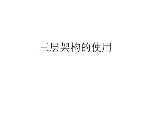 管理信息系统-三层架构
