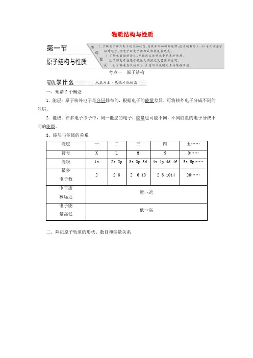 2018届高考化学总复习 物质结构与性质教师用书 新人教版选修3