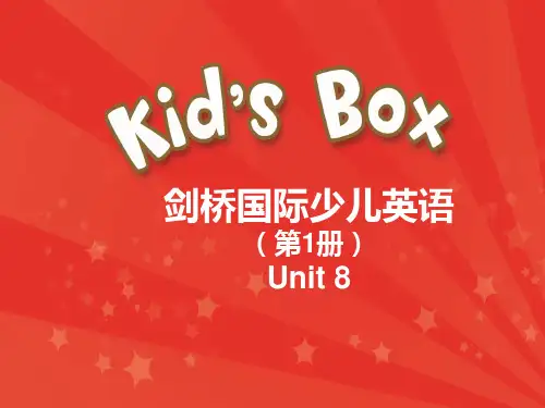 剑桥国际少儿英语一级课件-Unit 8外研社