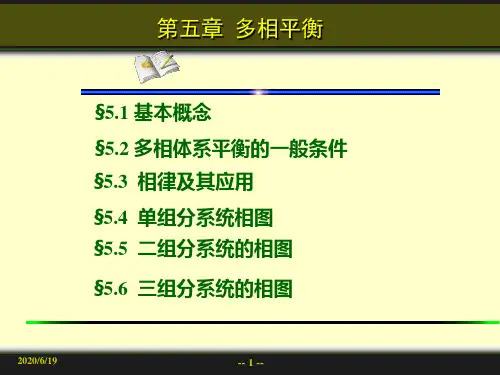 第五章多相平衡