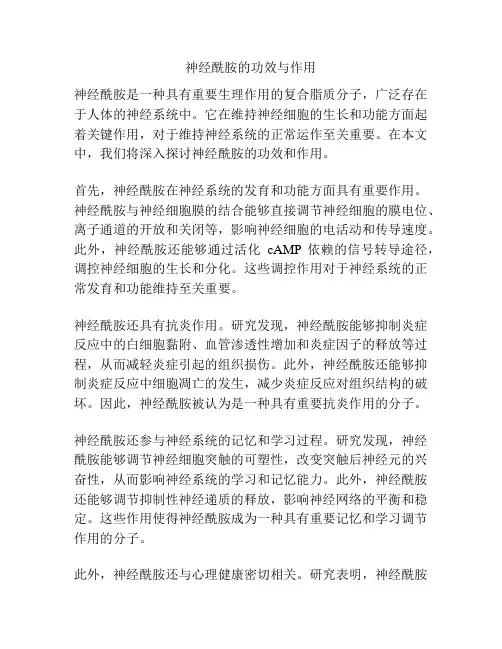 神经酰胺的功效与作用