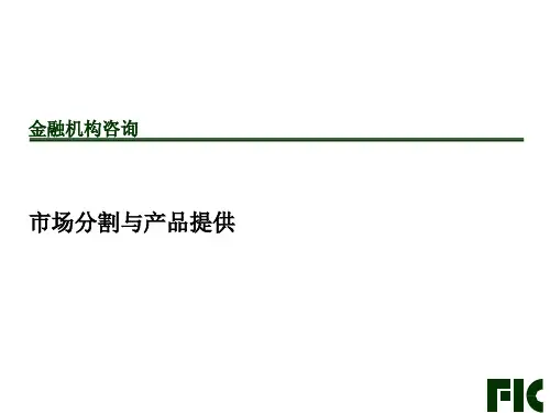 市场分割与产品提供(PPT 56页)