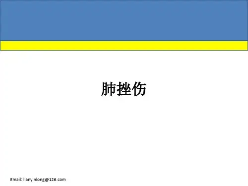 肺挫伤