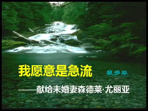 18.我愿意是急流