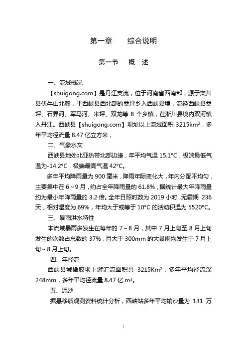 橡胶坝设计报告书