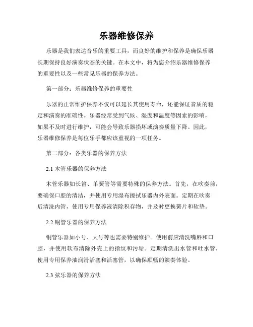 乐器维修保养
