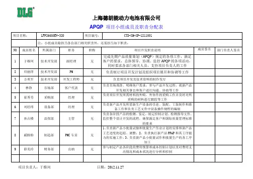 0.5项目成员职责分配表