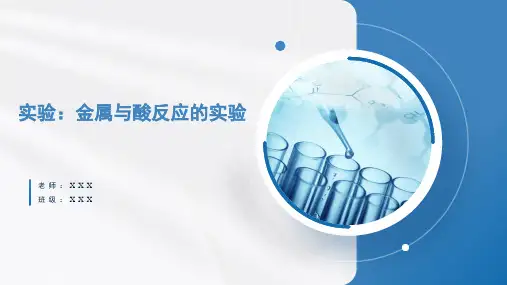 金属与酸反应的实验(课件)中考化学实验