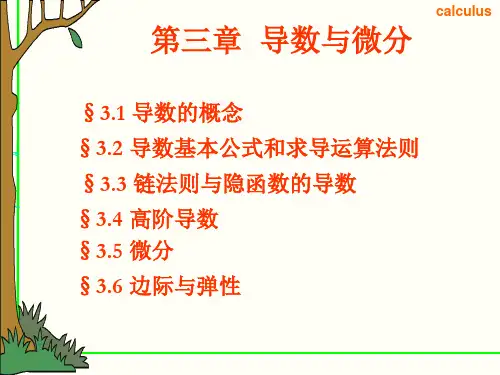 微积分第三章导数与微分