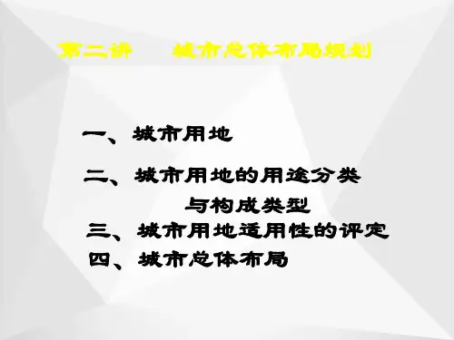城市总体布局规划ppt