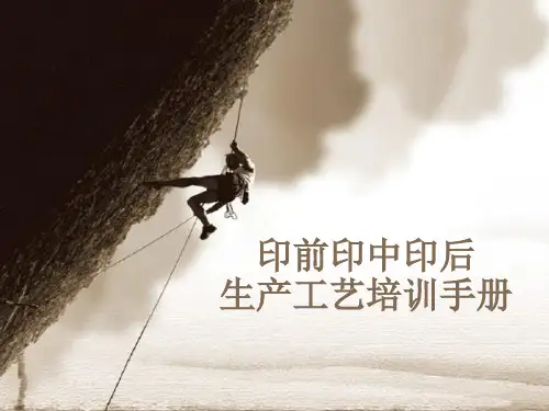 印前印中印后生产工艺培训手册