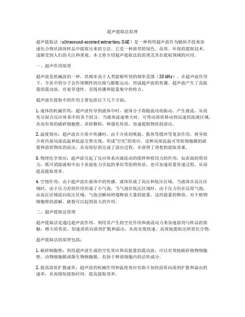 超声提取法原理