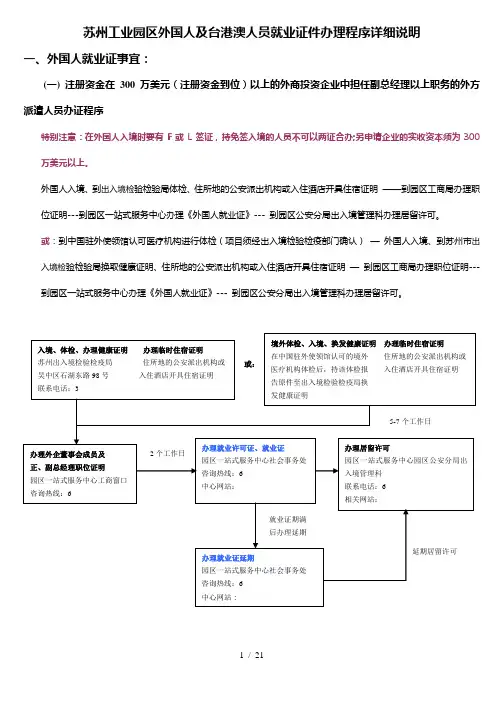 外国人及台港澳人员就业证程序详细说明