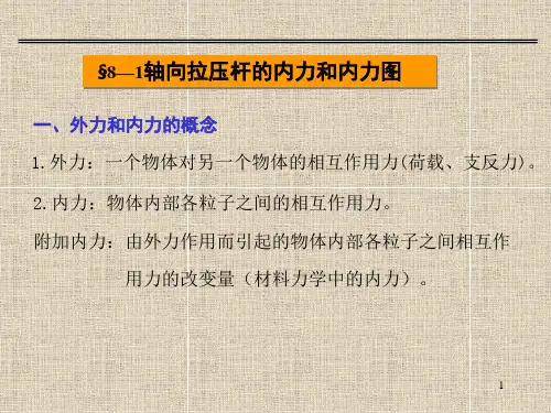 轴向拉压杆内力和内力图