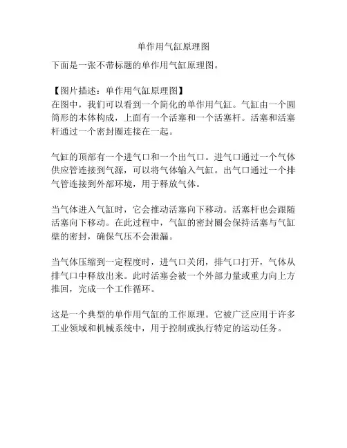 单作用气缸原理图