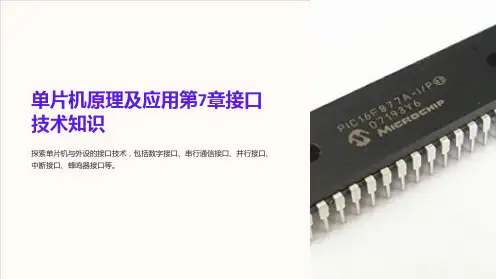 单片机原理及应用第7章接口技术知识