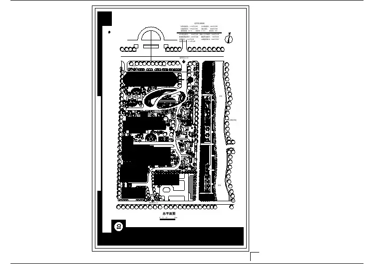 福利院建设工程设计方案总平面CAD图