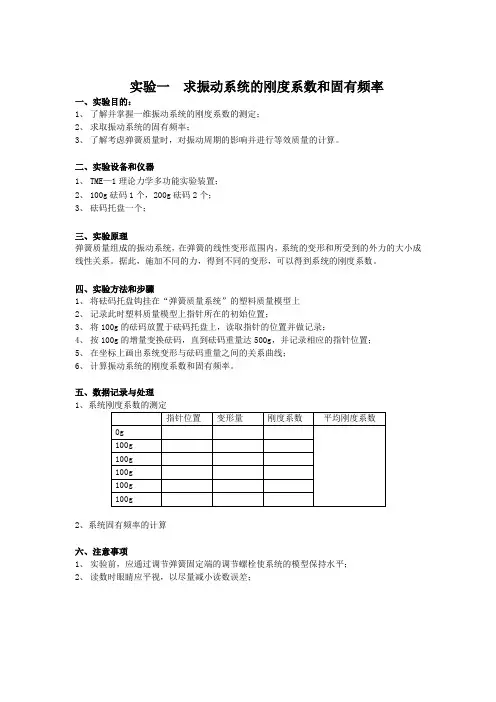 《理论力学》实验指导书