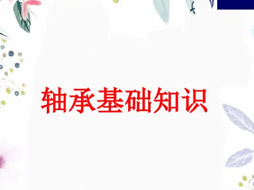 轴承基本知识培训精品新