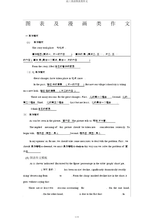 高三英语图表类作文