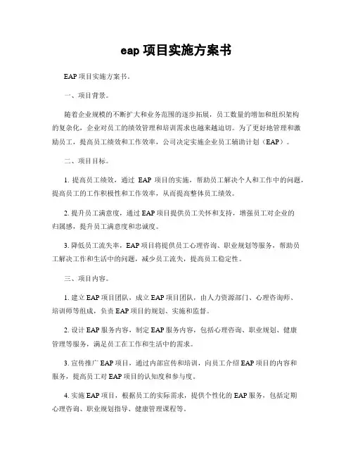 eap项目实施方案书