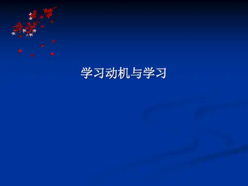 学习动机与学习