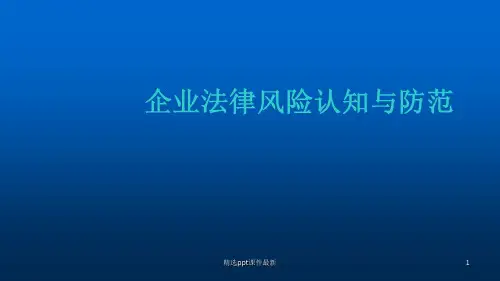 企业法律风险培训PPT课件
