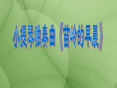 花城版 七年级上册 音乐 第2单元 苗岭的早晨 说课课件(共22张PPT)